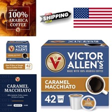 42 Count Caramel Macchiato Coffee Pods Medium Roast for Single Serve Brewers