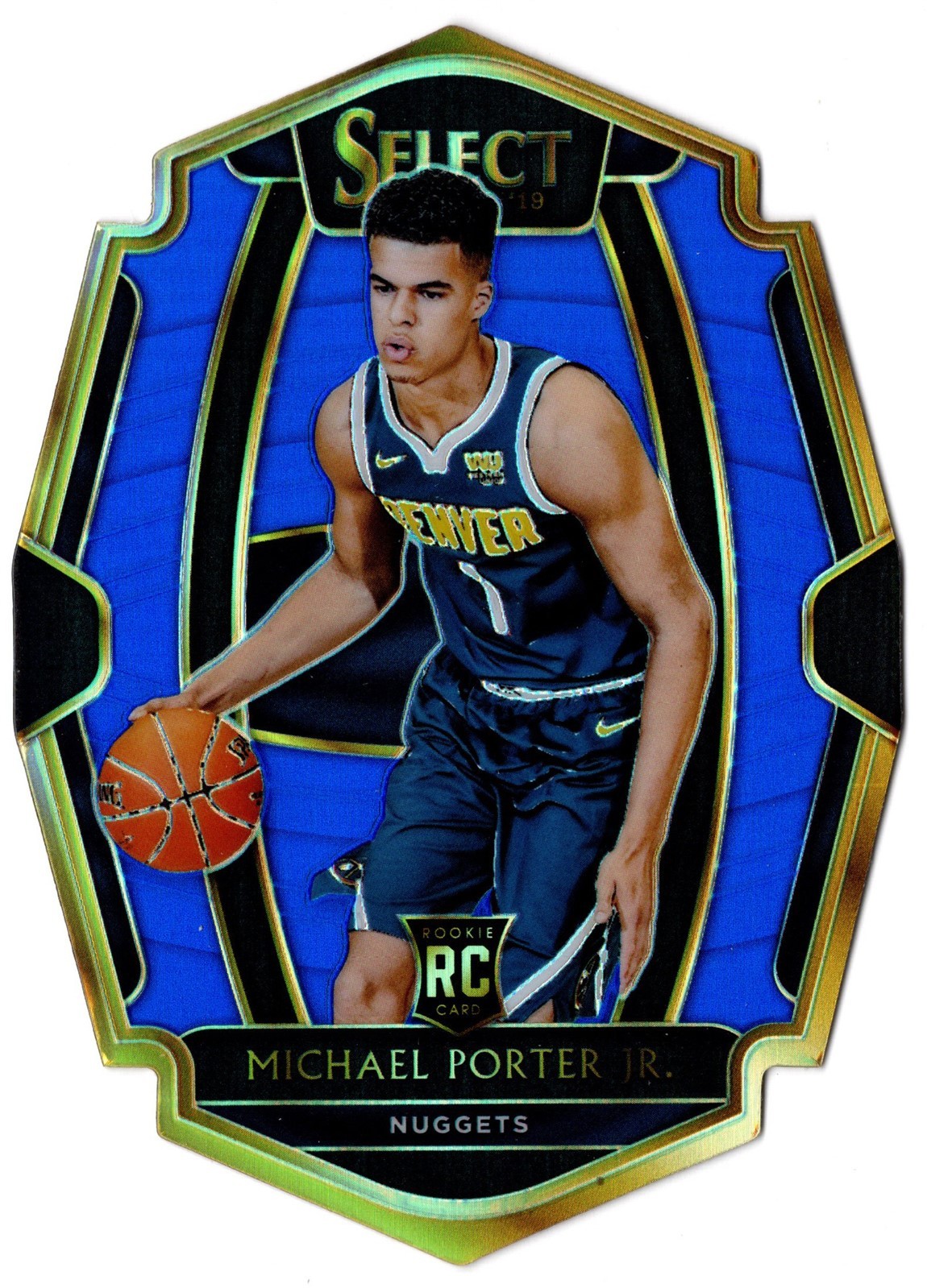 2018-19 Panini Select Premier Level Blue Die Cut Prizm MICHAEL PORTER JR 134 249