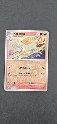 RAPIDASH 027/162 UNCOMMON TEMPORAL FORCES POKEMON REVERSE HOLO NM
