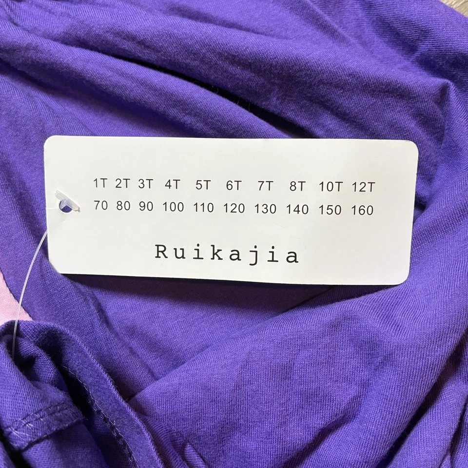 NWT Ruikajia Collection Rapunzel Inspired Purple Princess Style Dress Size 10T - Image 4 of 4