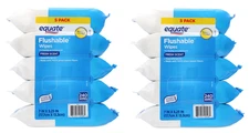 Equate Flushable Wipes, Fresh Scent, 10 packs of 48 wipes, 480 Total Wipes