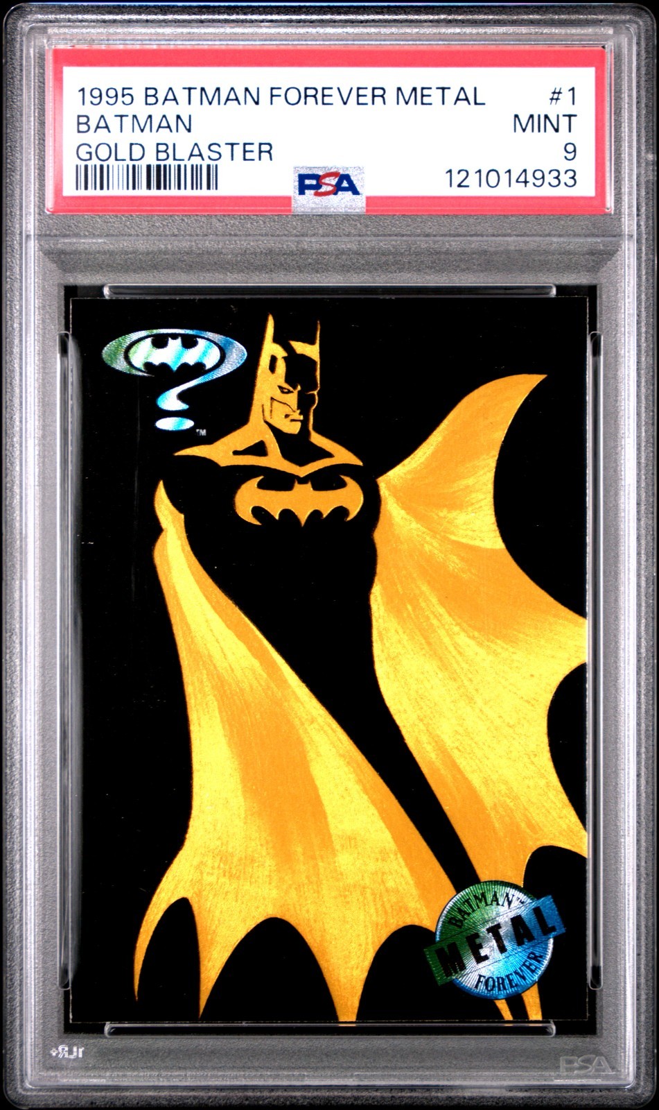 1995 Fleer Metal Batman Forever Gold Blaster #1 PSA 9 POP 10!!! SSP   NO PSA 10!
