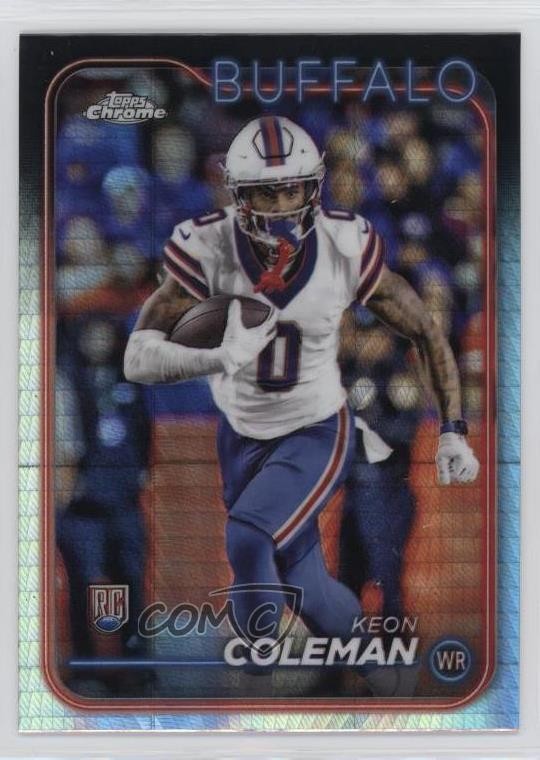 2024 Topps Chrome Rookies Prism Refractor Keon Coleman #209 Rookie RC 1a4q