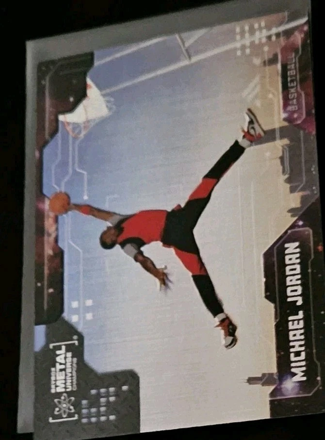 Карта Майкла Джордана 2024 Skybox Metal Universe Champions Jumpan SP NO1 как новая!! - Изображение 4 из 4