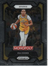 Zia Cooke 2024 Panini WNBA Monopoly Prizm #69 Los Angeles Sparks Sports Card 