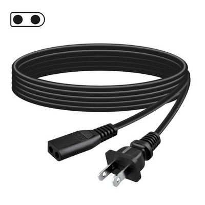 2-Prong AC IN Power Cord Cable Plug For Craig CD6951 CD6951-SL CD Boombox AM/FM