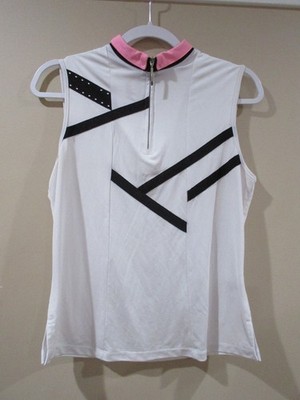 Jamie Sadock Twist N Turn Sleeveless Shirt Women Med. Multicolor 01249 MSRP 96.0