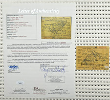 1942 Glenn Miller Big Band Leader Signed Drivers License Lakeside Park JSA Cert.