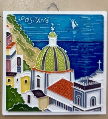 Vietri Ceramics 4x4   Positano Tile Made/painted by hand in Italy