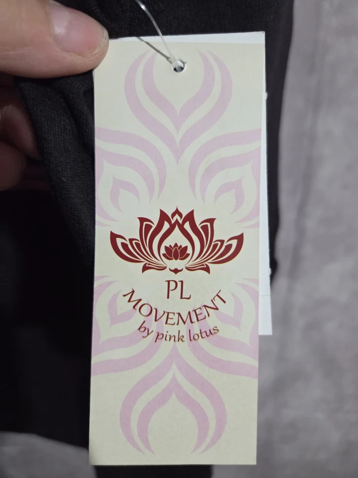Pink Lotus Sweatshirt Black/Pink Wms Small Start Your Journey NWT  — 第 4/4 张图片