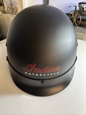 Indian Motorcycle BB-02 DOT Certified Black Adult Safety Helmet L with Bag za9s