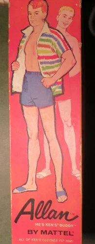 12” Allan Original Box & CLOTHES He's Ken's Buddy By Mattel 1962 STOCK #1000