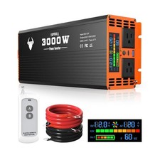 3000 Watt Power Inverter, Car/Home 12V DC to 110V/120V AC Car Converter 3000W Y