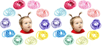 200 StüCk Haargummis,Bunt Elastisch Haargummis,2Mm Multicolor HaarbäNder Nichtme