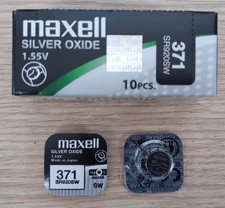 371 SR920SW MAXELL Watch Battery 1.55V Coin Cell Silver Oxide  Longest Expiry