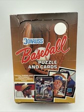 1987 Donruss Baseball Wax Box 36 Sealed Packs