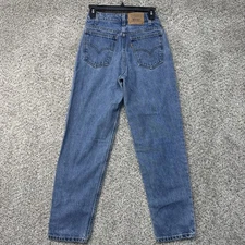 Vintage 90s Levi’s 550 Orange Tab Jeans Student 28x29 High Rise Tapered Leg Med