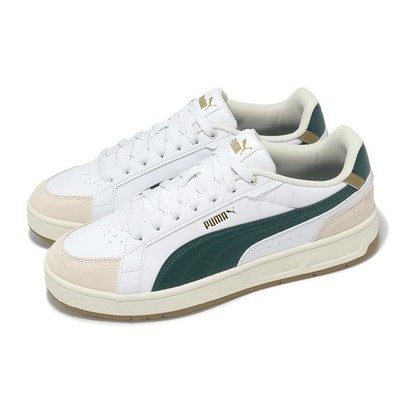 Puma Court Classico Sport White Green Men Lifestyle Casual Shoes 400731-08