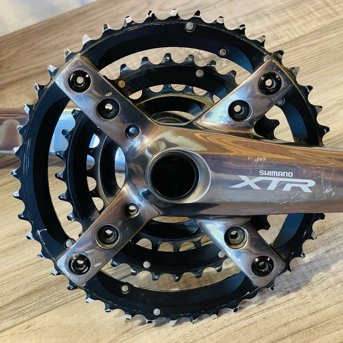 Used Shimano XTR FC-M960 Crankset 180 / 24 32 44 Triple 3x9 | eBay