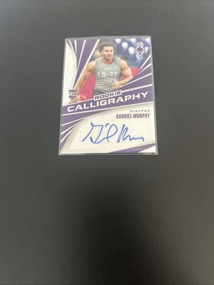 2024 Panini Phoenix - Rookie Calligraphy #RC-GMY Gabriel Murphy