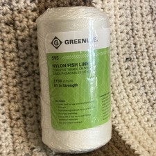 Greenlee 595 2150 ft Conduit-Bonded Nylon Fish Line w/ 85 lbs Breaking Strength