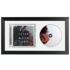 CD Music Frame 8" x 12" with White Matting Display Disc and CD Box Made by So...