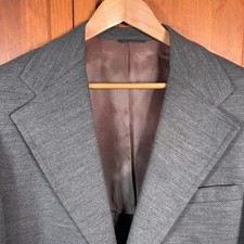 VTG 60s 70s Blazer Mens 46L Gray 2 Button Spo...