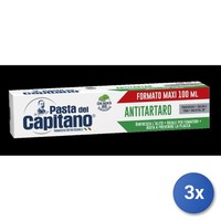 3X Pasta capitano Zahnpasta 100 Ml. Antitartar GrüN Hergestellt In Italien