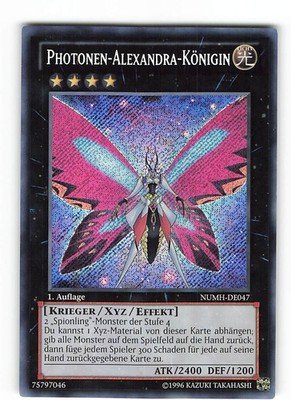 Yugioh PHOTONEN-ALEXANDRA-KÖNIGIN , numh-de047 Secret Rare deutsch NM 1. Auflage