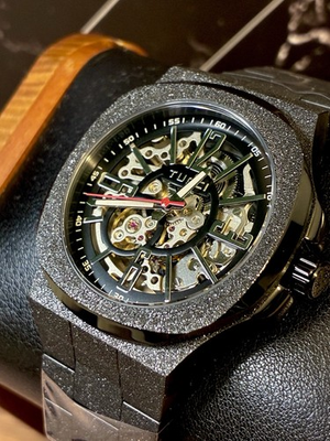 #ad ALTO LIVELLO TUCCI Men’s Automatic Watch Black Brand New In Box $349.99