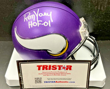 RON YARY SIGNED MINNESOTA VIKINGS MINI HELMET W/ TRISTAR CERT