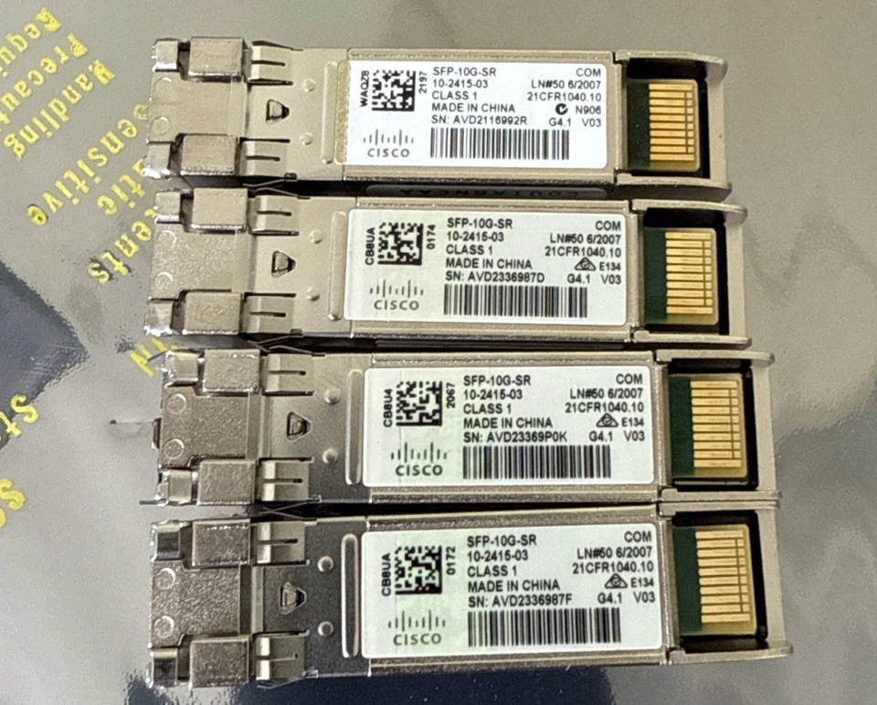 CISCO SFP-10G-SR 10Gb SFP+ Transceiver Module 10-2415-03  *Lot of 4x*