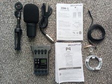 Zoom PodTrak P4 Podcast Recorder w/ Zoom Dynamic Mic ZDM-1
