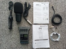 Zoom PodTrak P4 Podcast Recorder w/ Zoom Dynamic Mic ZDM-1
