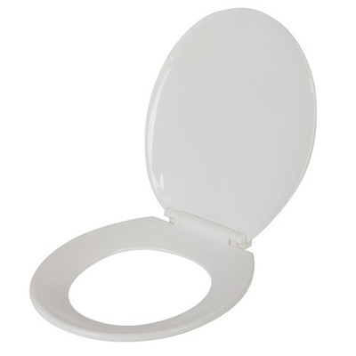 Bath Bliss Deluxe Toilet Seat | Fits Standard Round Toilets | Durable Plastic...