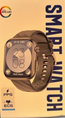 Damen Herren Smartwatch 1.97 AMOLED Zoll HD mit Bluetooth Anrufe für Android iOS