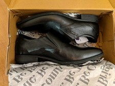 Hush Puppies Men  s Black Leather Shoes US Size 10 UKSize 9 