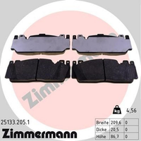 Zimmermann BremsbelÄGe Passend FüR BMW 2 F22 F87 5 F10 6 F12 F13 F06