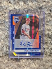 2021 Elite Extra Edition Aspirations Signatures Die-Cut McCade Brown Auto /49