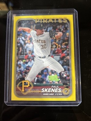 2024 Topps Update Series - Rookie Debut Paul Skenes #US288 Yellow (RC)