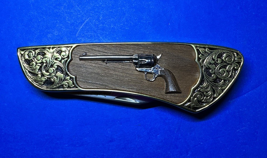 90年代 シンク・タンク A KNIFE AND A FORK CDシングル Franklin Mint Collector Knife, Colt Single Action Army Peacemaker