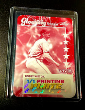 Bobby Witt Jr 1/1 Print Plate 2024 Leaf Vivid Baseball Royals 1 of 1 SP Magenta