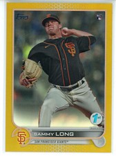 2022 Topps Series 1 1st Edition Gold #308 Sammy Long RC (Giants)