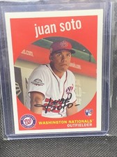 2018 TOPPS ARCHIVES JUAN SOTO - ROOKIE CARD # 73  - NATIONALS / YANKEES