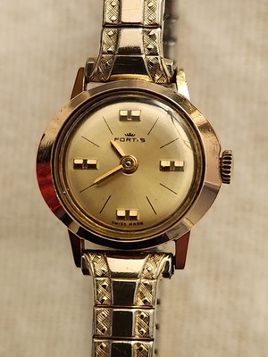 Fortis Vintage Ladies Incabloc Rolled Gold Two-Tone Self-Winding Watch 4672