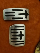 Performance Pedal Pads, Aluminum Pedal Covers Anti-Slip Accelerator Foot Pedals 