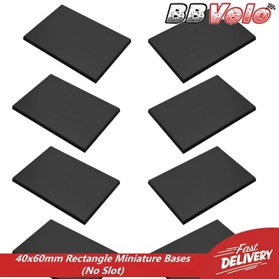 BB-VELO 40x60mm 60x40mm Rectangle Model Cavalry Bases Wargaming Games Suits GW WH AoS