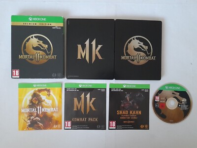 MORTAL KOMBAT 11 PREMIUM STEELBOOK EDITION XBOX ONE SPIEL & UNBENUTZTER DLC INHALT