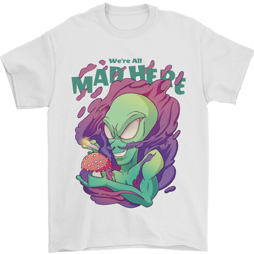 All Mad Here Alien Magia Setas Camiseta Hombre 100% Algodón - Imagen 88 de 94