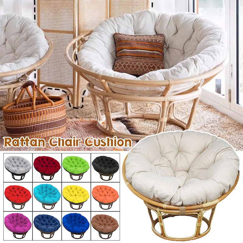 Rounded back wicker outlet chair cushions
